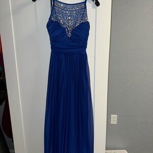 Royal blue party dress